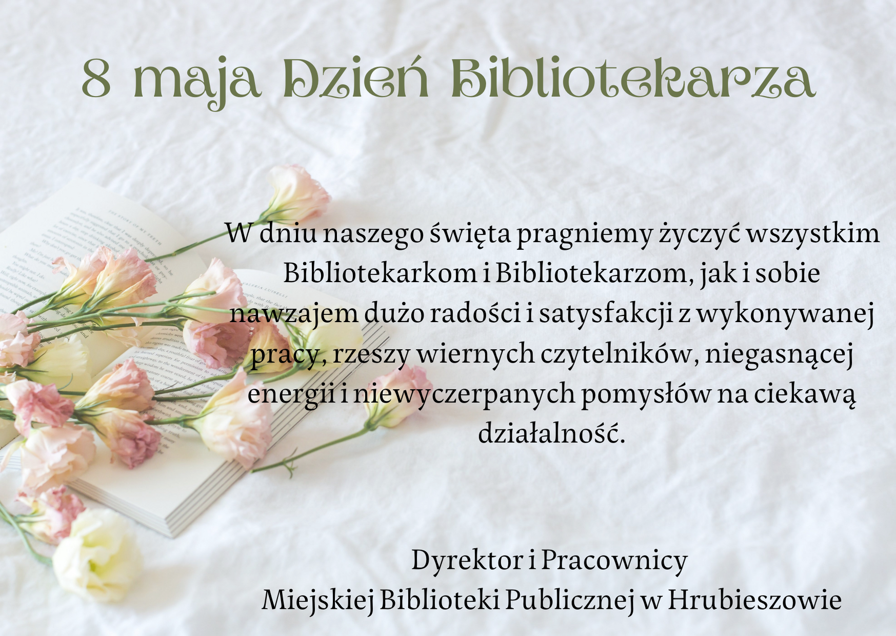 Dzień Bibliotekarza i Bibliotek
