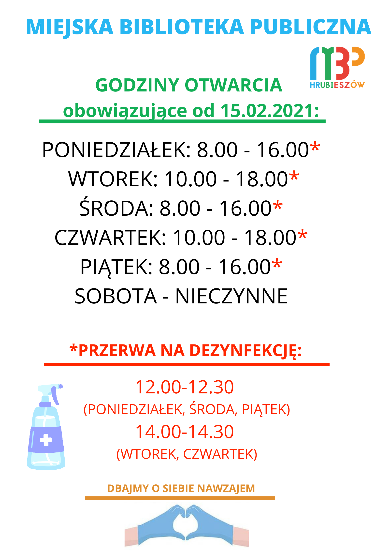 Ogłoszenie – wydłużamy godziny pracy