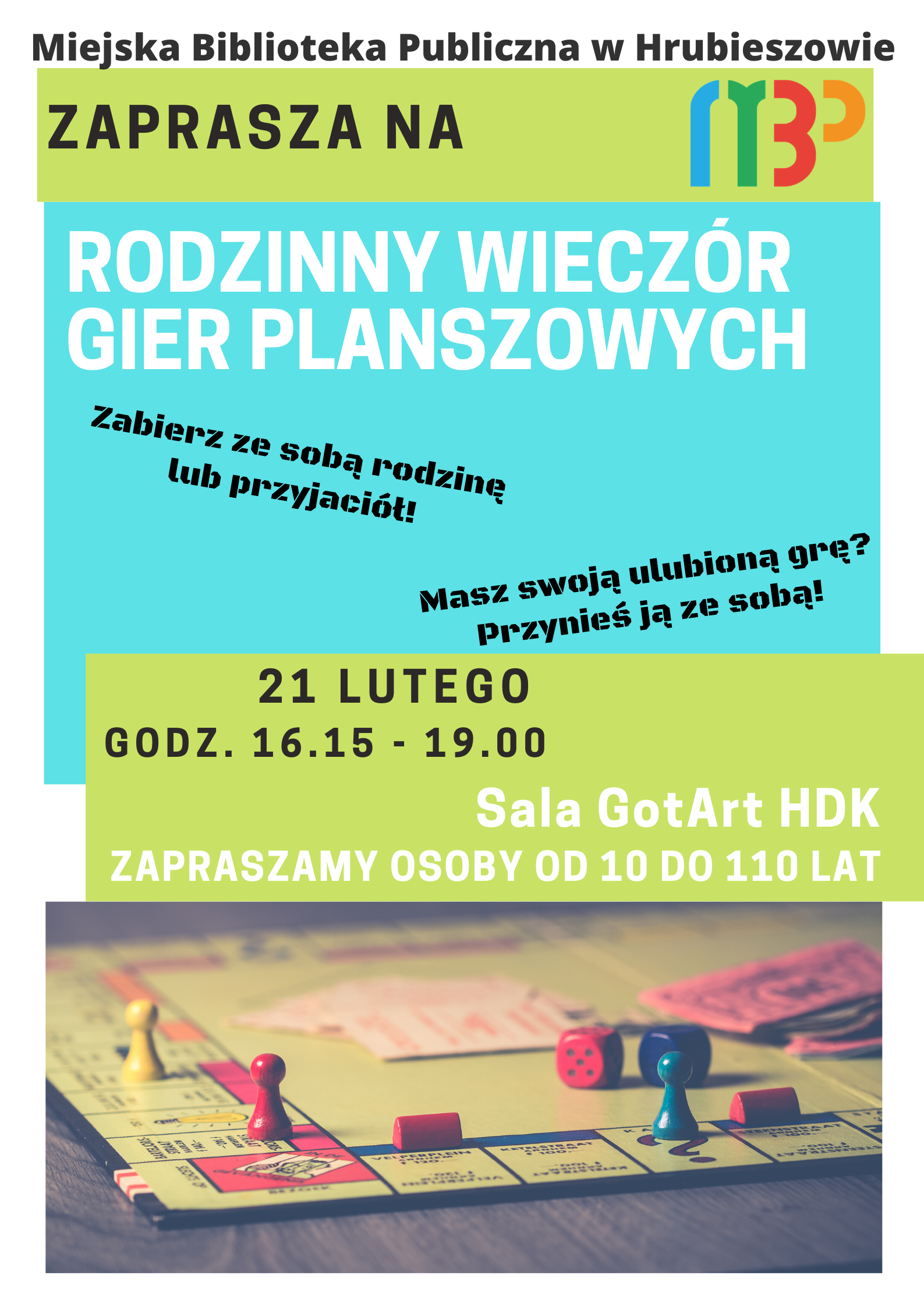 Rodzinny wieczór gier planszowych – zapraszamy!