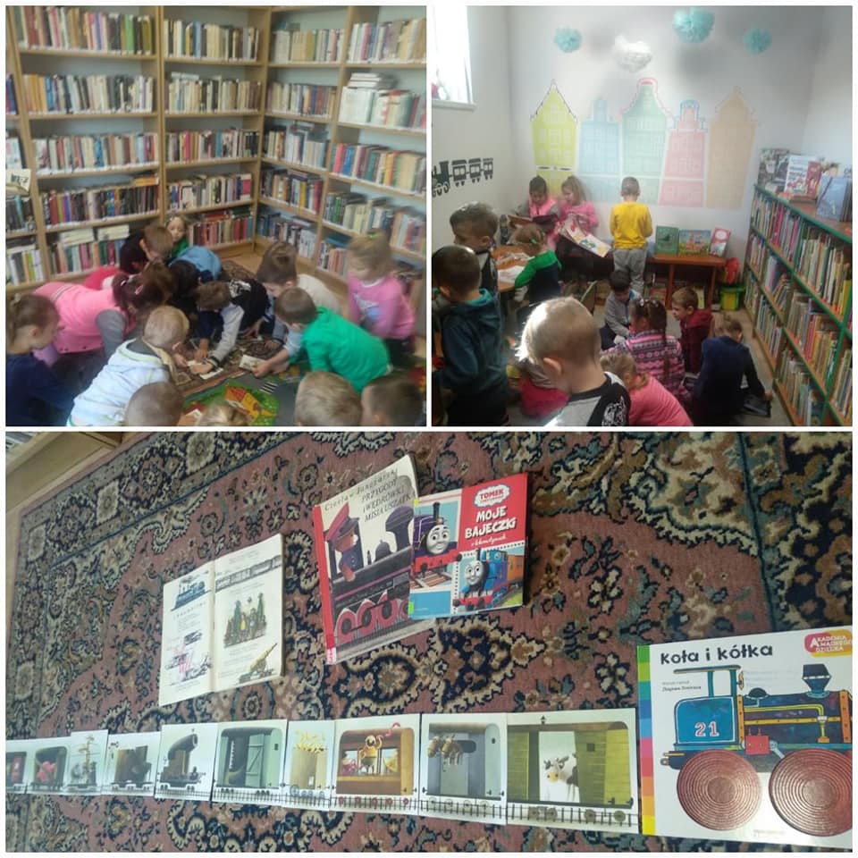 Ach te pociągi w bibliotece!
