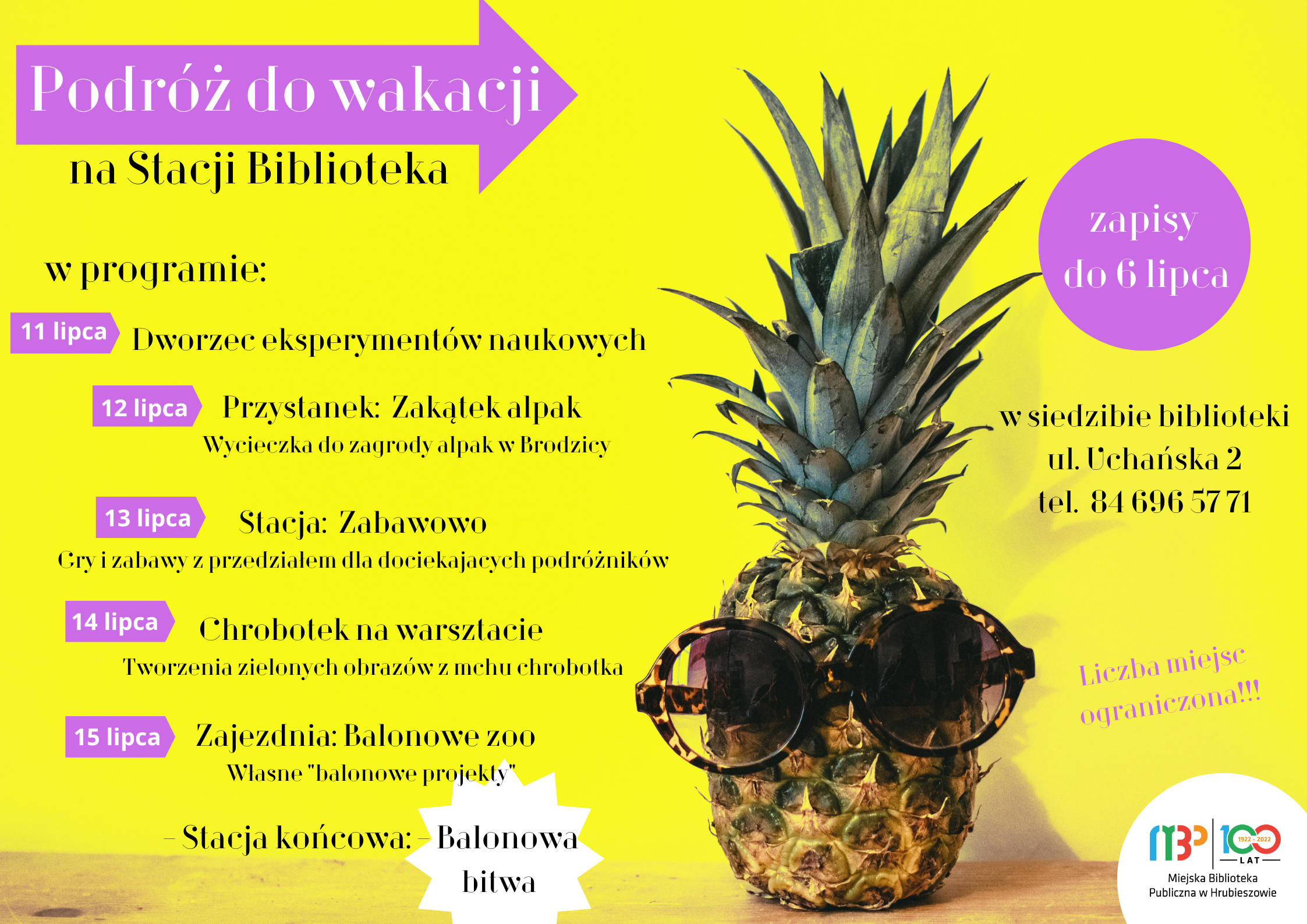 Zapraszamy na wakacje ze „Stacją Biblioteka”.