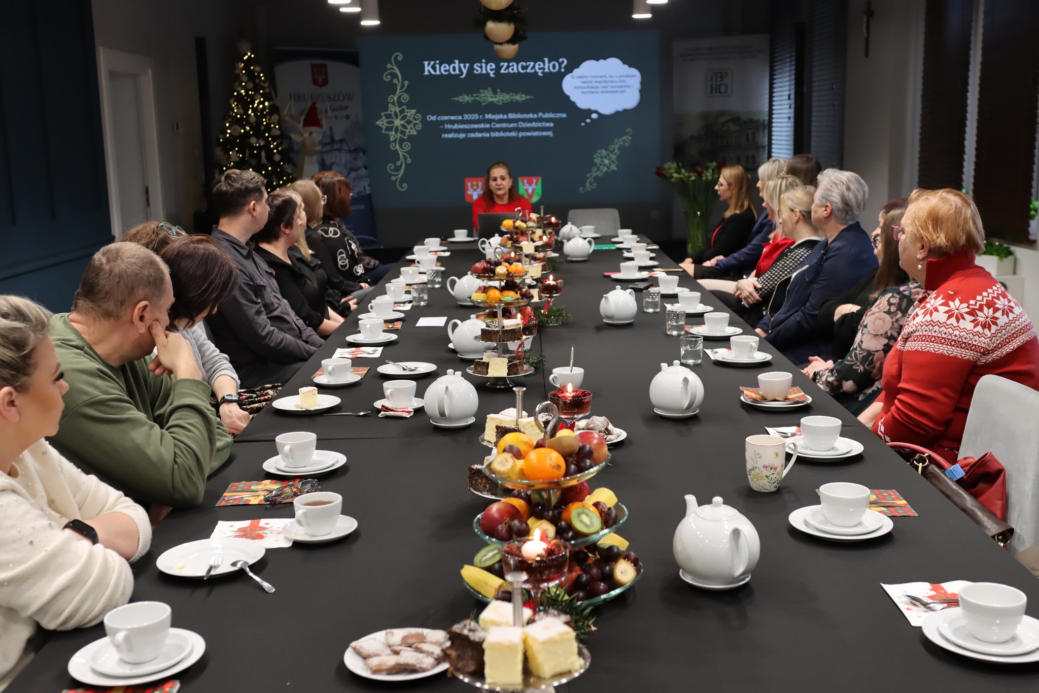 Spotkanie świąteczne bibliotekarzy powiatu hrubieszowskiego
