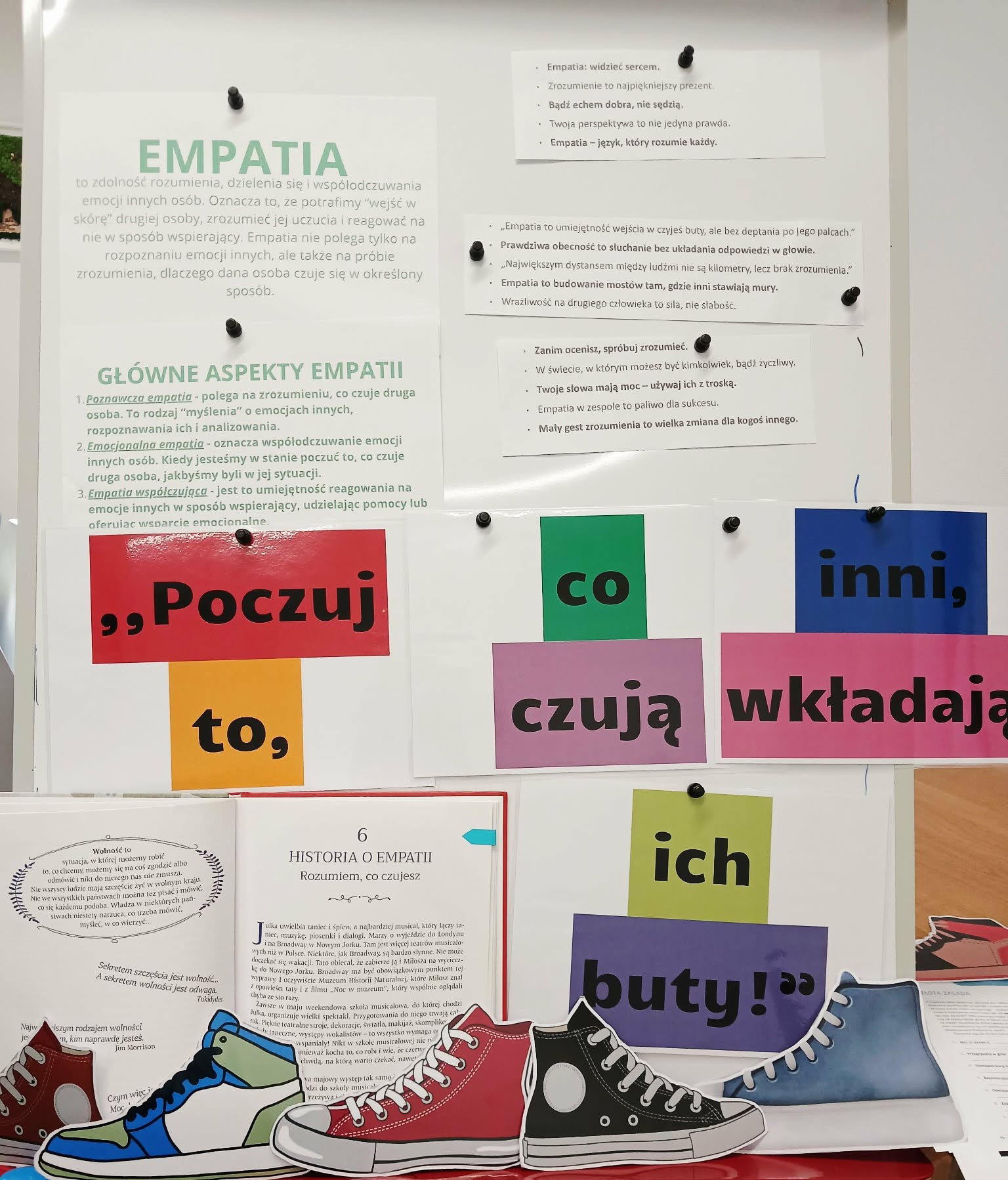 „Wejść w czyjeś buty” – lekcja empatii z klasą 6b
