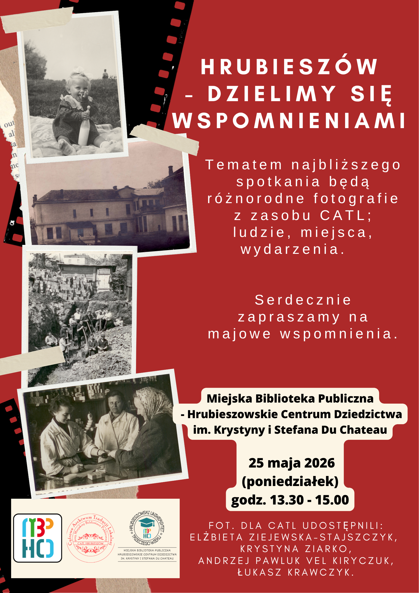 Zapraszamy na majowe spotkanie z cyklu „Hrubieszów – dzielimy się wspomnieniami”