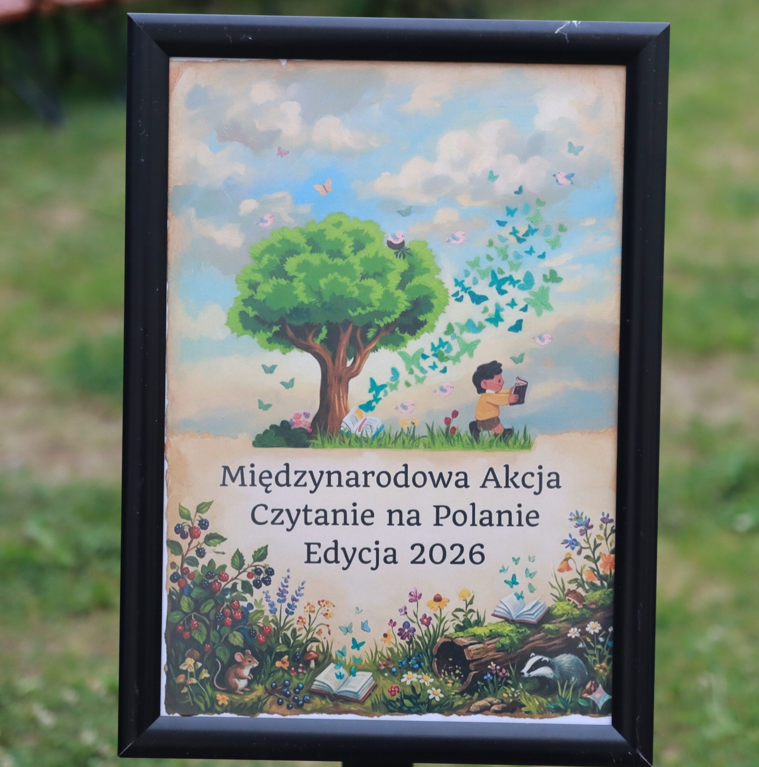 Międzynarodowe Drzewo Życzeń w naszej bibliotece. Za nami akcja „Czytanie na Polanie”!