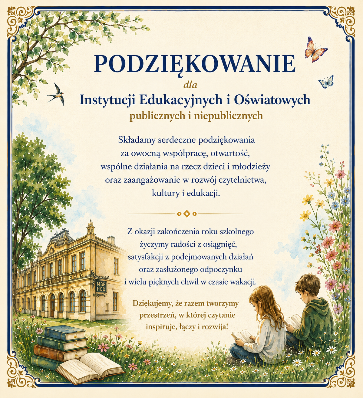 Sukces bajkoterapii i wakacyjne życzenia dla uczniów!