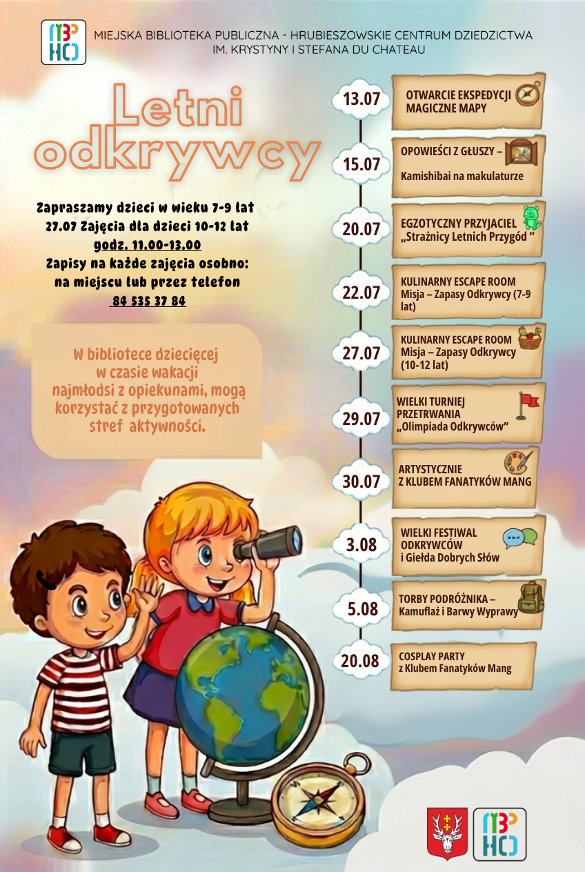 Letni Odkrywcy – wakacyjne zajęcia w bibliotece